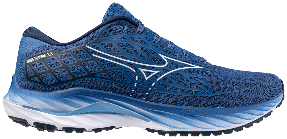 MIZUNO Wave Inspire 20, Herren, Federal Blue / White /Alaskan Blue