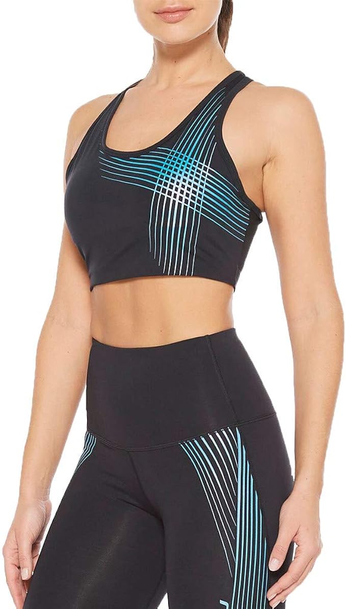 2XU Active LowImpact Crop, Damen, schwarz/blau