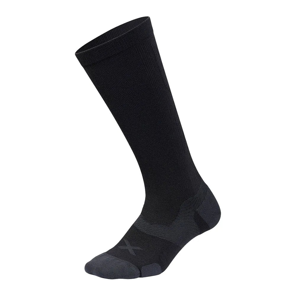 2XU VECTR Cushion Full Length Socks, Black/Titan