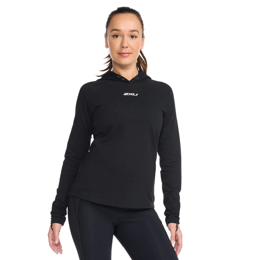 2XU Motion Hoodie, Damen, Black/White