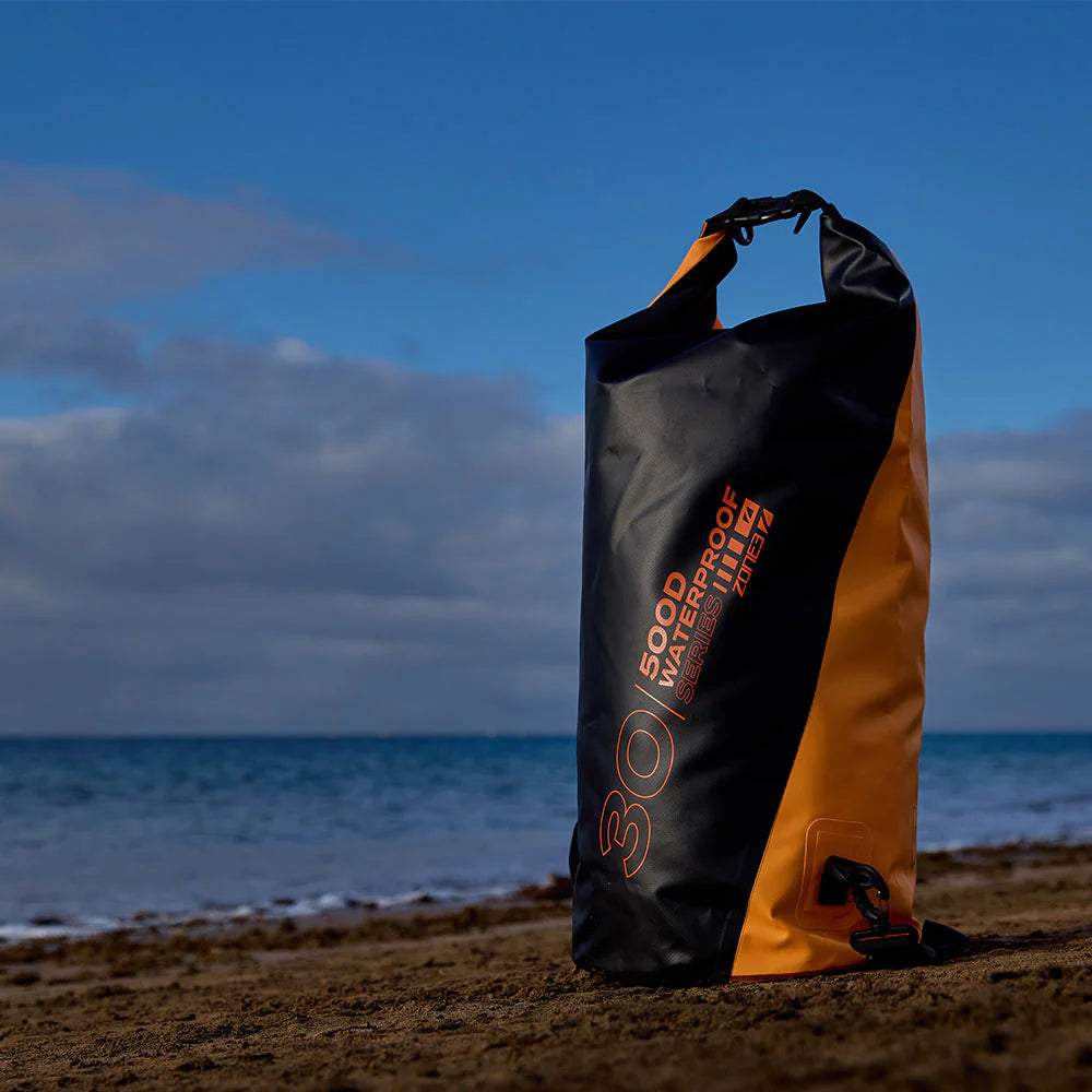 ZONE3 30L Waterproof Dry Bag, black/orange