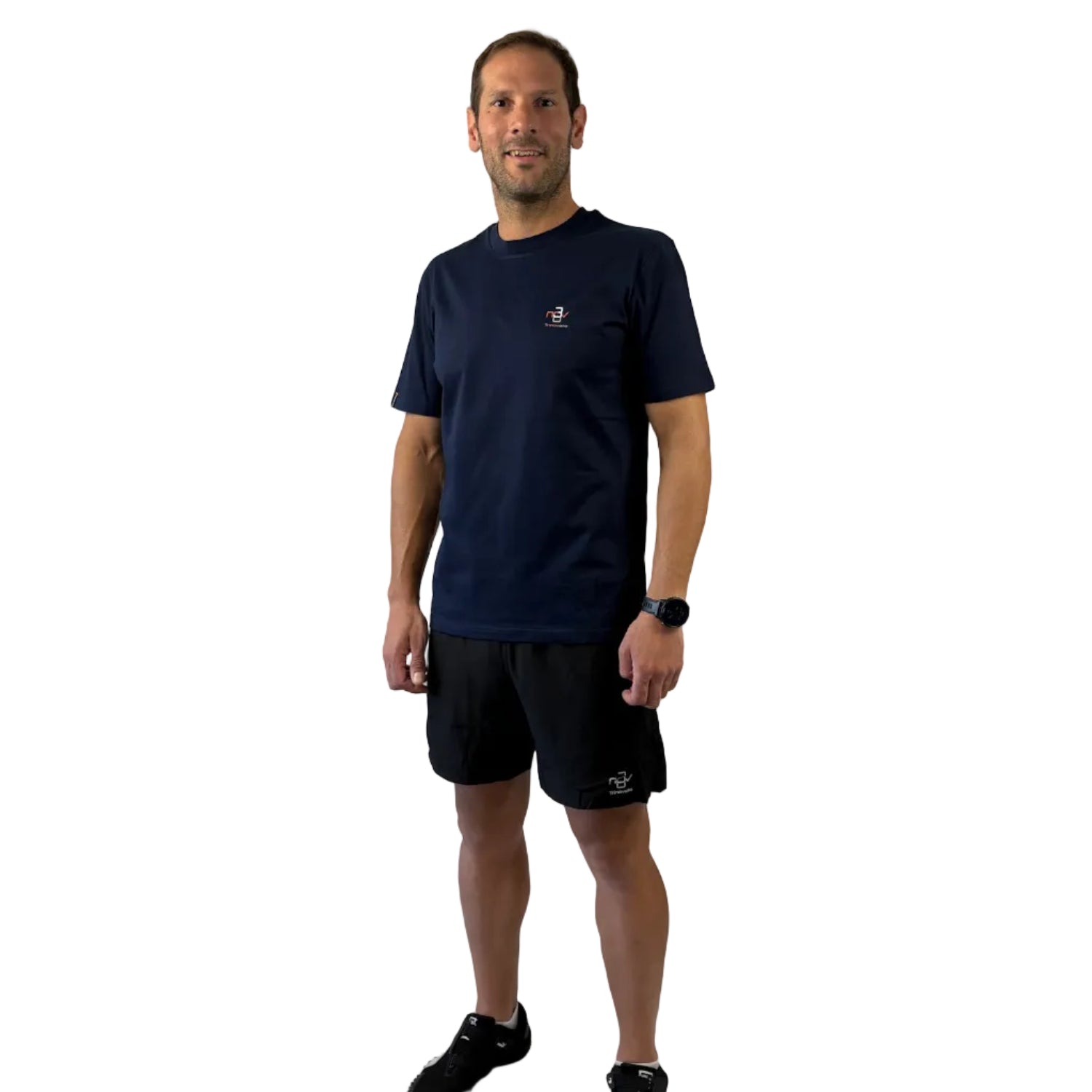 Trinovate Essential T-Shirt, Herren, core-blue, Gesamtansicht von vorn am männlichen Modell
