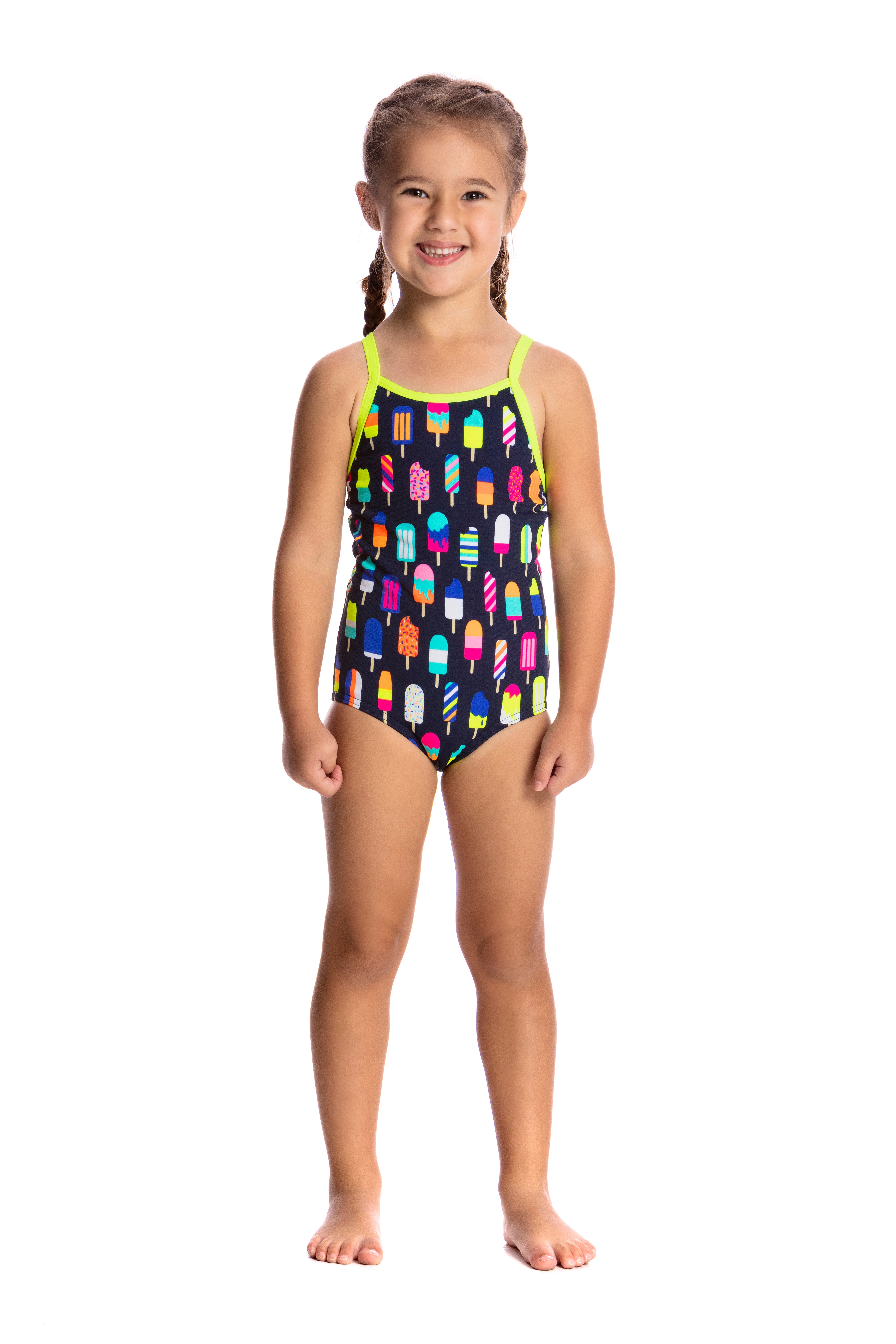 Way Funky Funkita, Printed One Piece Frosty Fruits, Badeanzug, Kinder