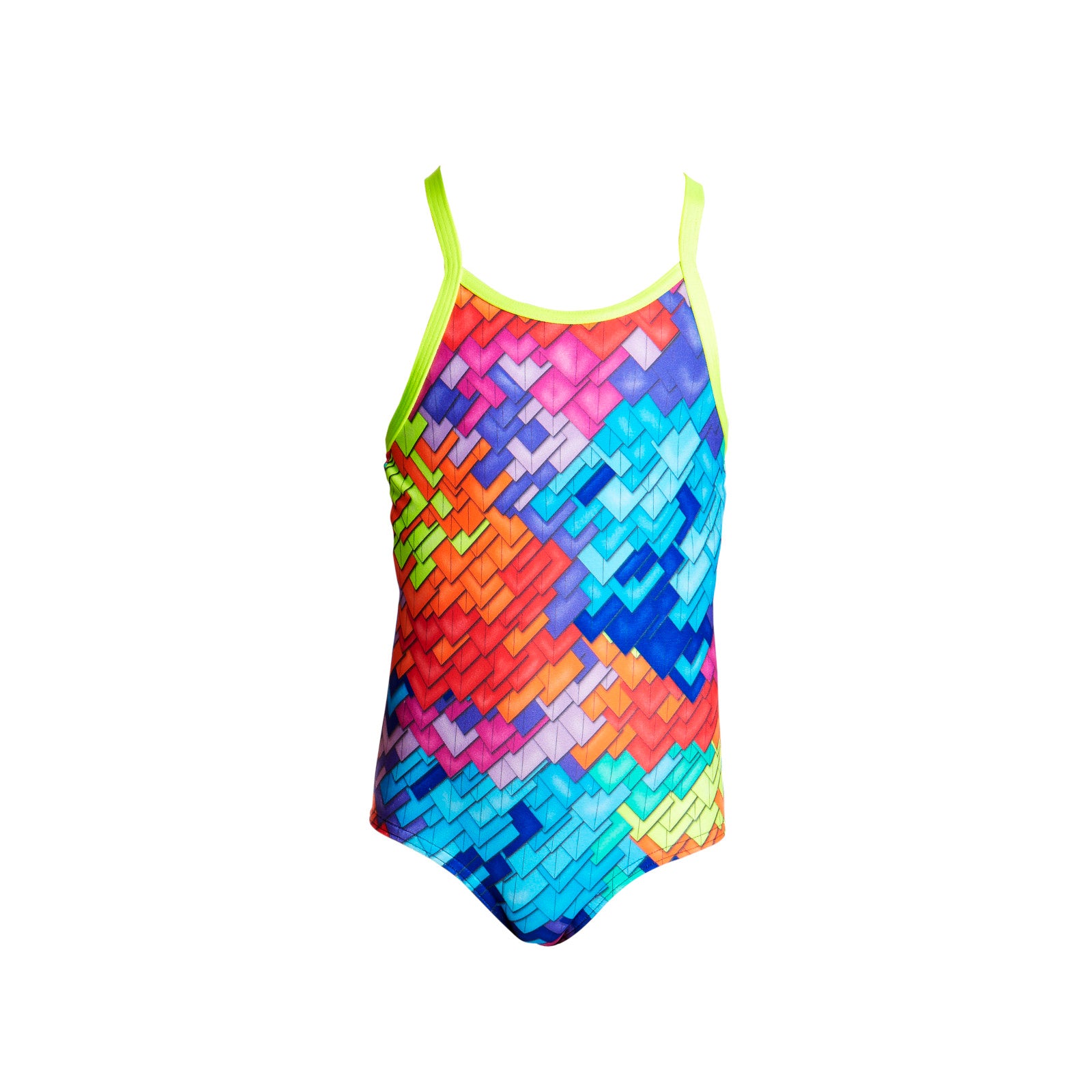 Way Funky Funkita, Printed One Piece Layer Cake, Badeanzug, Kinder