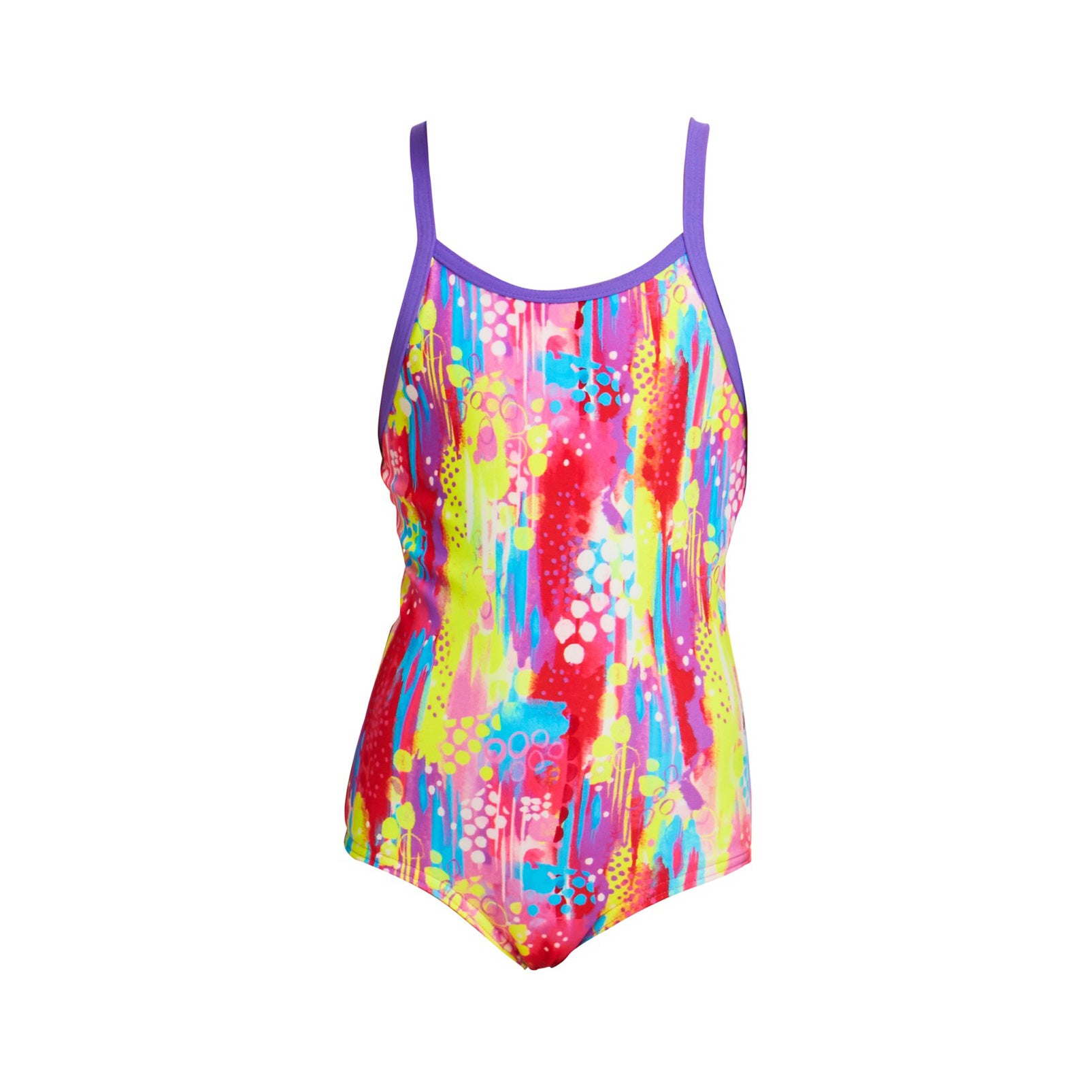 Way Funky Funkita, Printed One Piece Splat Stat, Badeanzug, Kinder