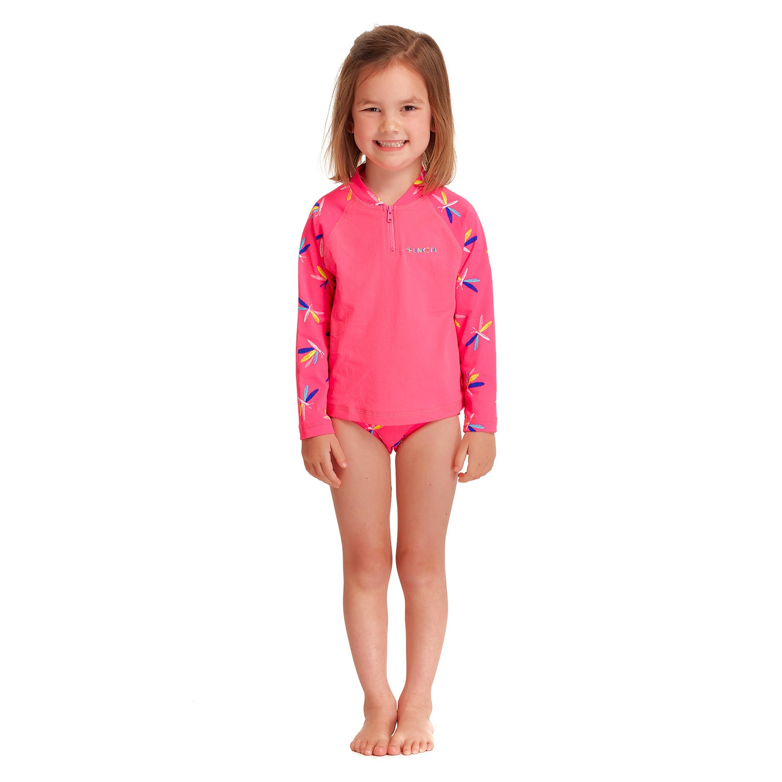 Way Funky Funkita, Zippy Rash Vest Fly Dragon, Langarm - Badeoberteil, Kinder