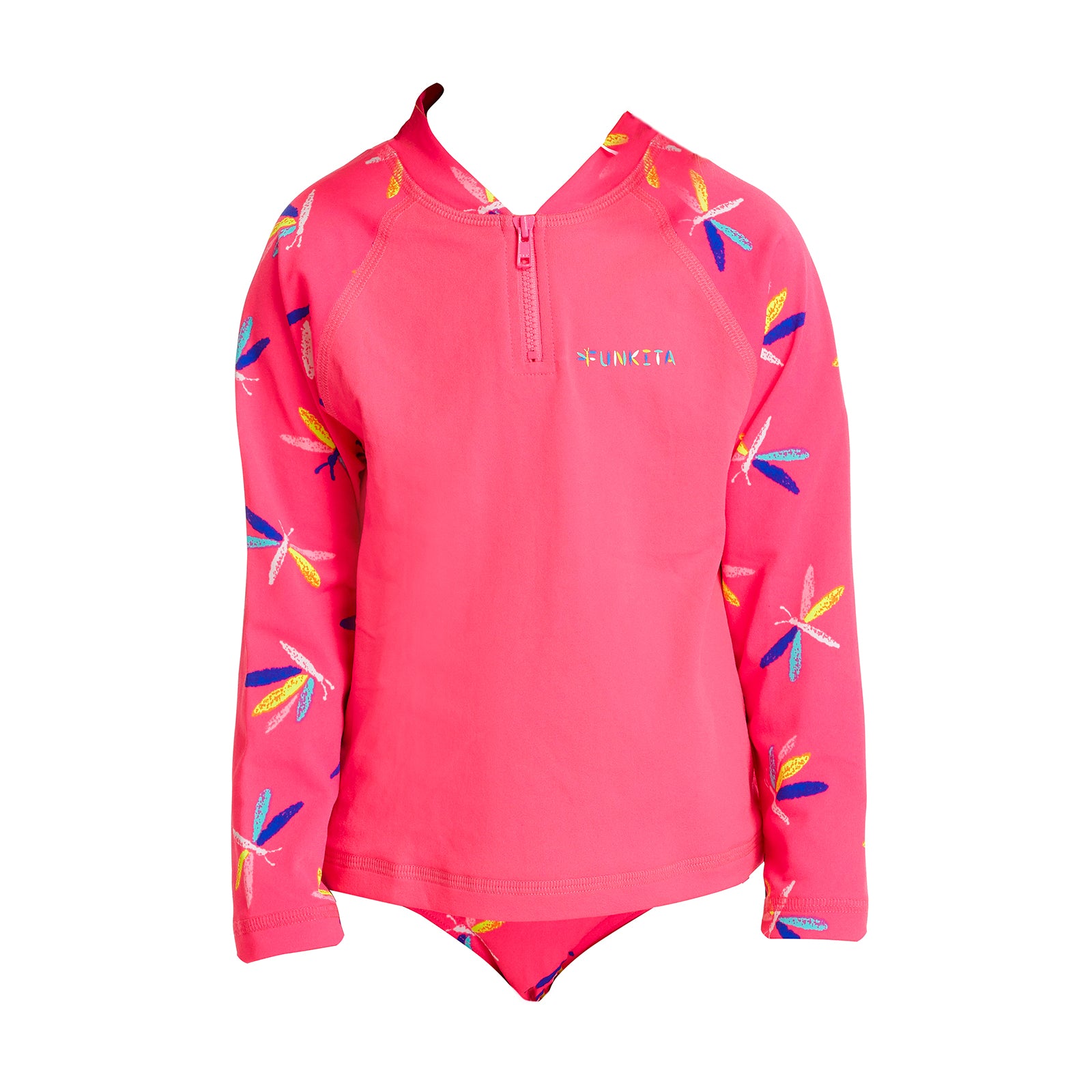 Way Funky Funkita, Zippy Rash Vest Fly Dragon, Langarm - Badeoberteil, Kinder