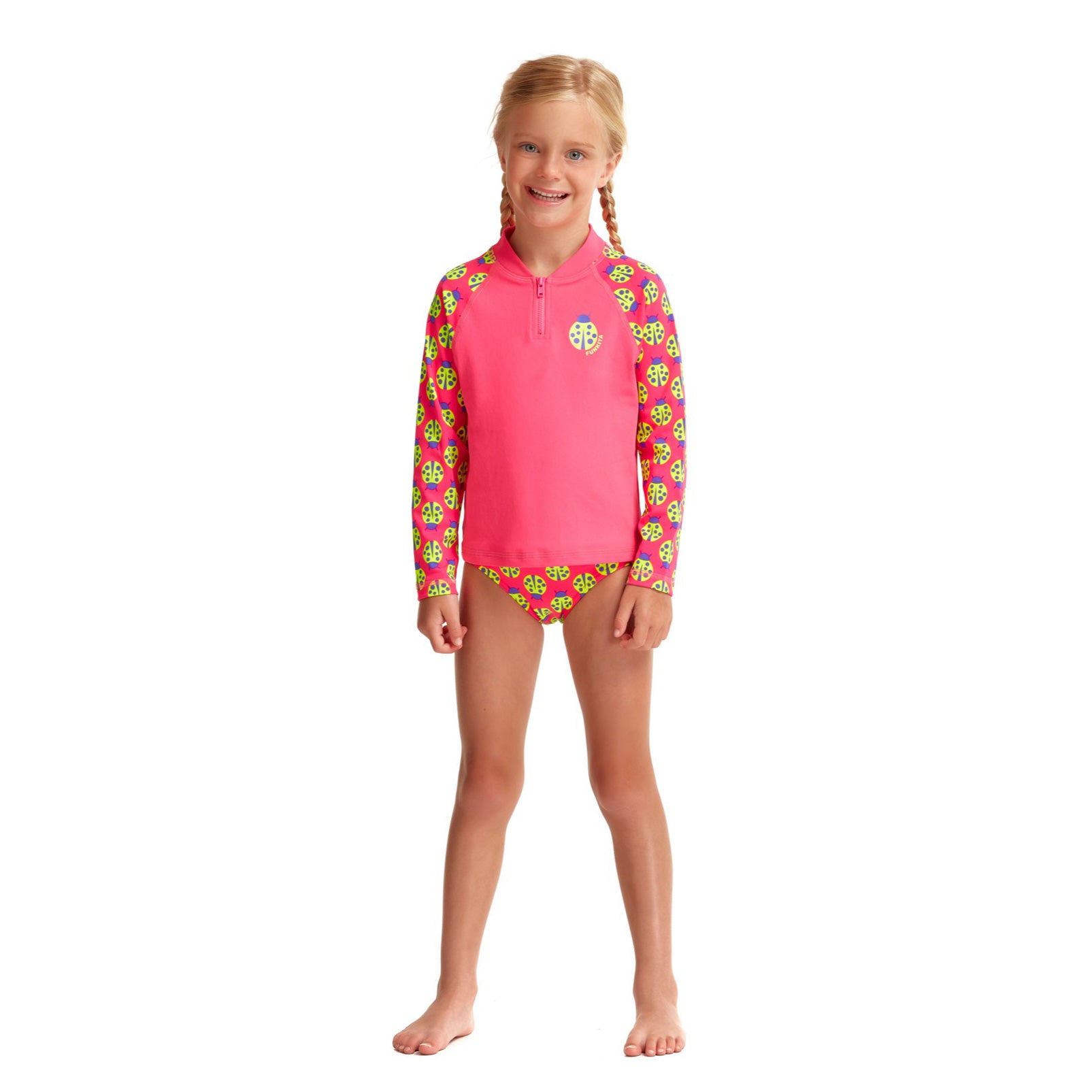 Way Funky Funkita, Zippy Rash Vest Lady Birdie, Langarm - Badeoberteil, Kinder