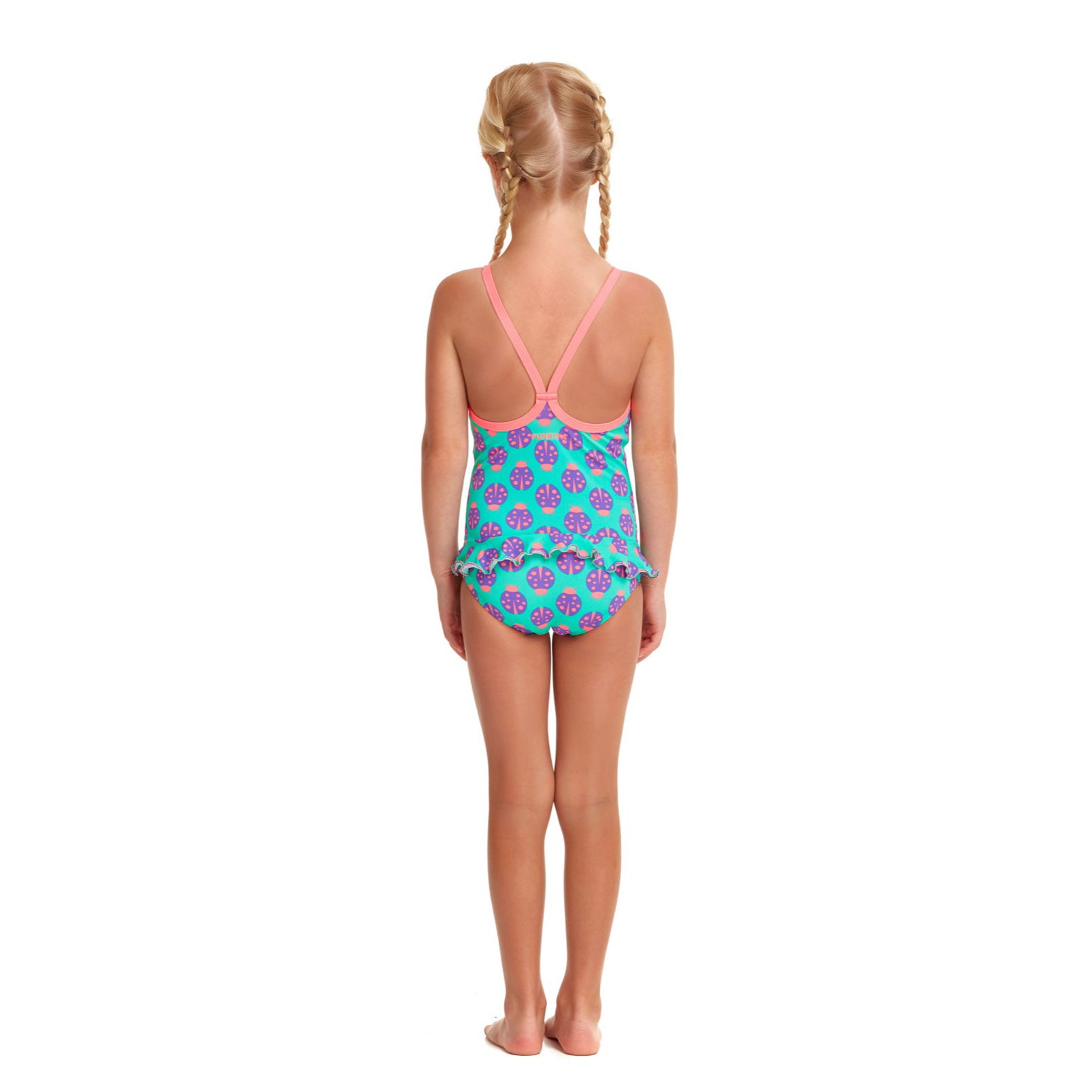 Way Funky Funkita Belted Frill One Piece Love Bug, Badeanzug, Kinder