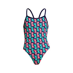 Way Funky Funkita Single Strap One Piece Fish Taco, Badeanzug, Kinder