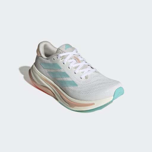 Adidas Supernova Solution 2, Laufschuh, Damen, White/Aqua/Peach