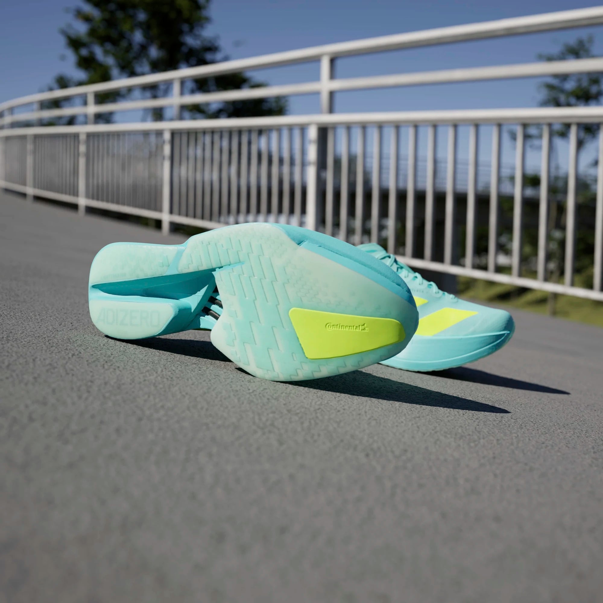 Adidas ADIZERO ADIOS PRO 4, Laufschuh, Herren, Flash Aqua / Lucid Lemon / Mint Ton