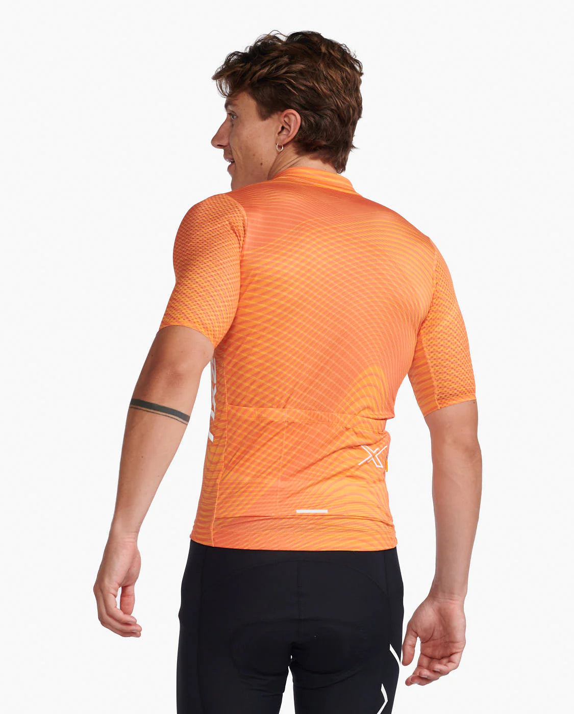 2XU Aero Short Sleeve Jersey, Herren, Tumeric/White Reflective