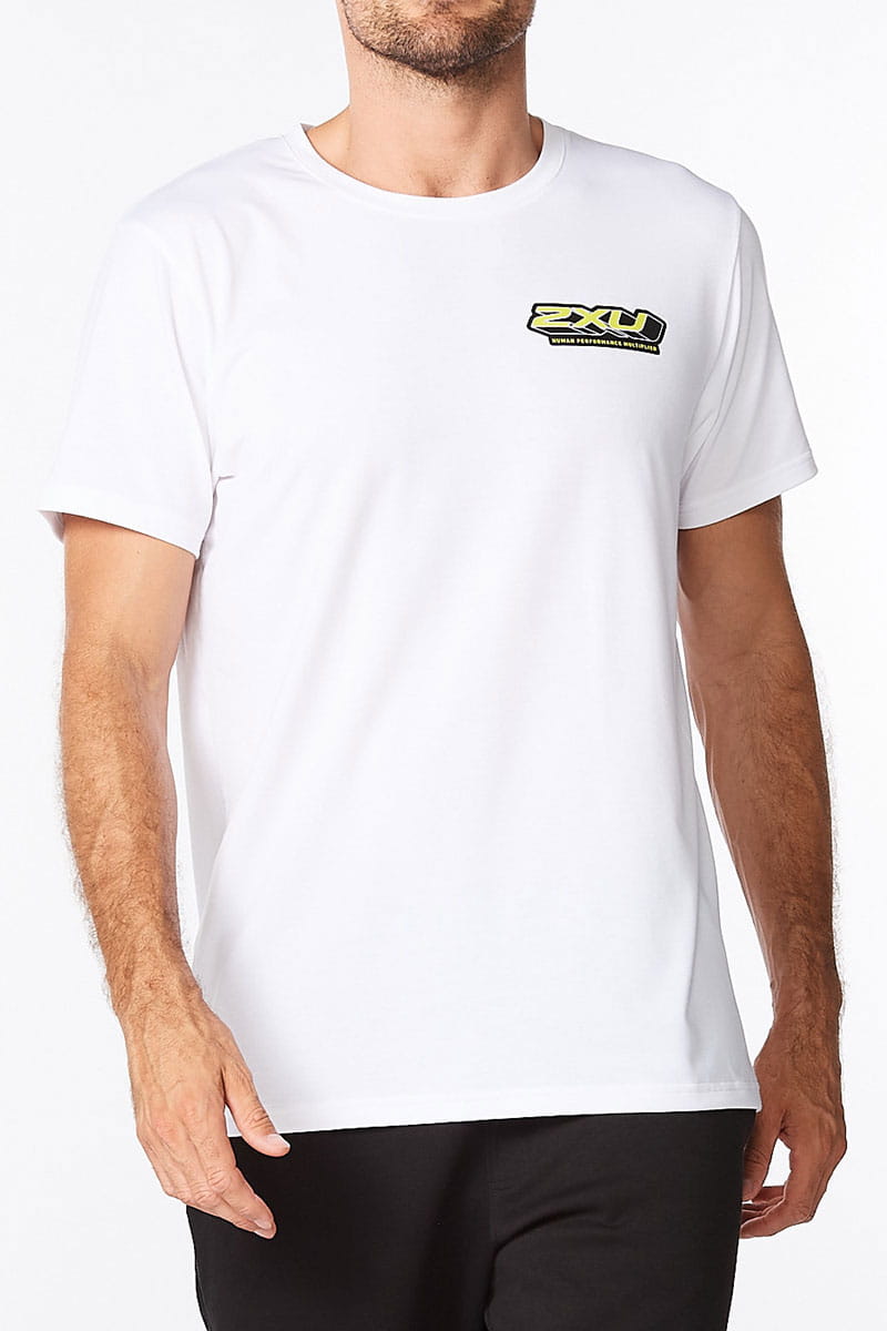 2XU Contender Tee, Herren, weiß