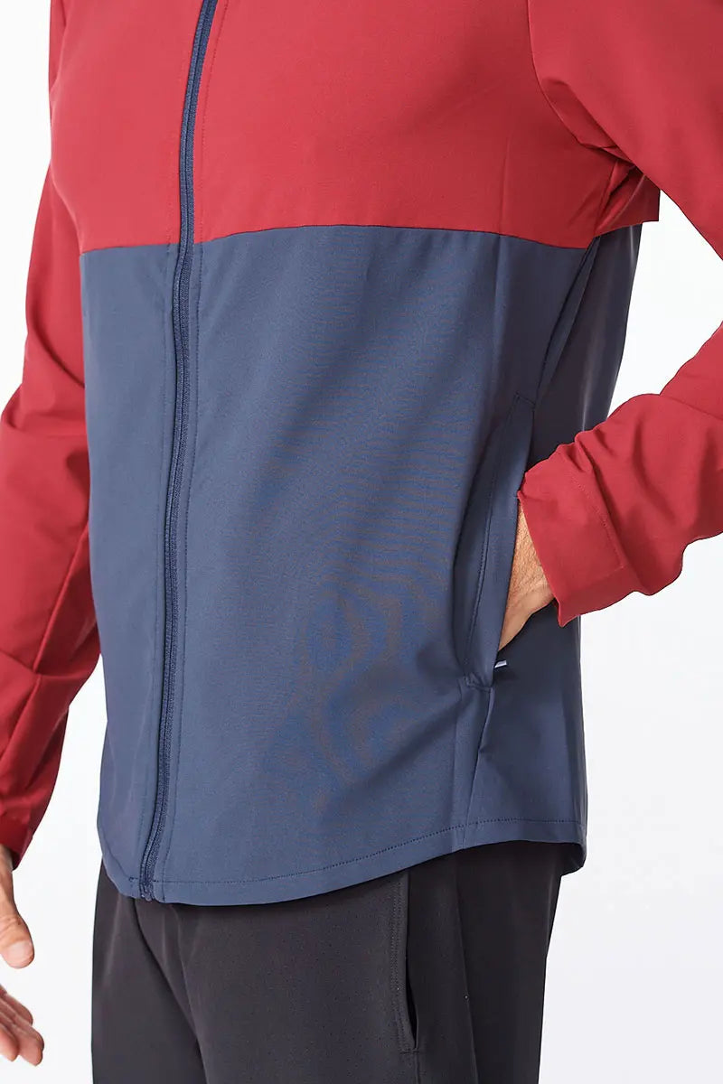 2XU Aero Jacket, Herren, Rich Umber/Midnight Navy