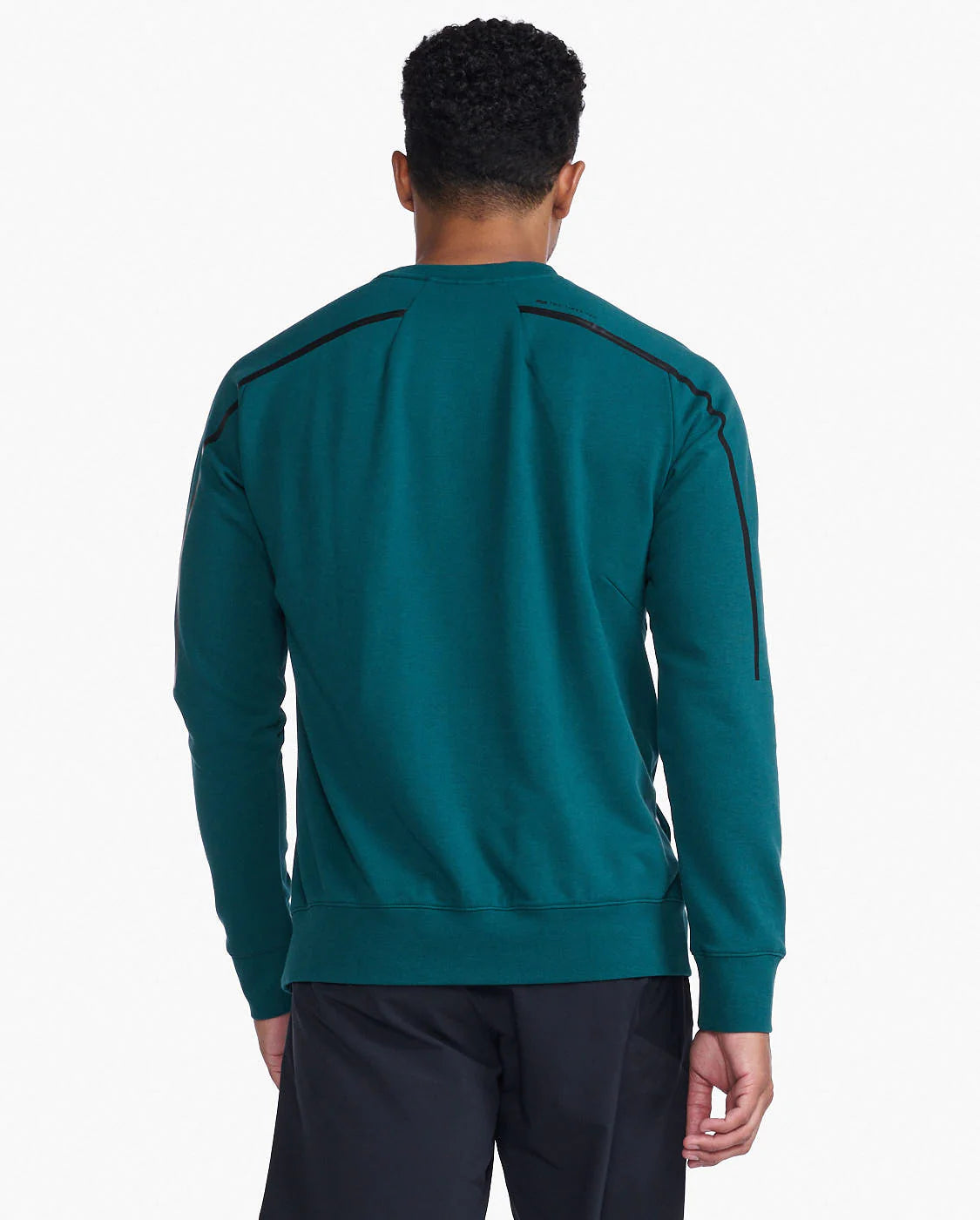 2XU Motion Crew, Sweatshirt, Herren, Deep Jade/Black