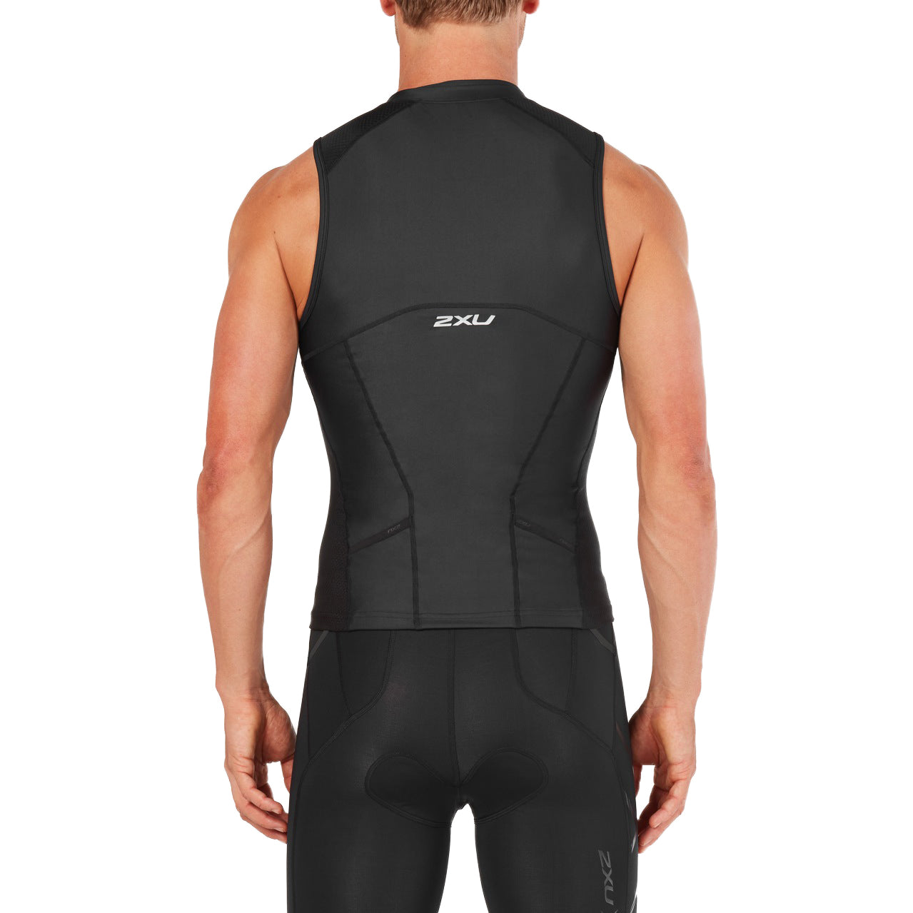 2XU Compression Tri Singlet, Herren, schwarz