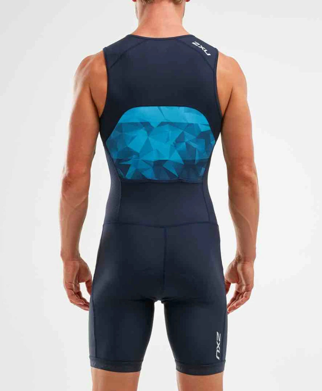 2XU Active Tri Singlet, Herren, midnight/blue print