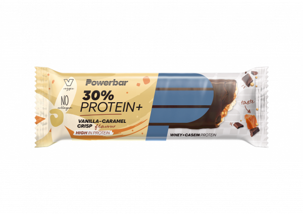 Powerbar 30% Protein Plus, Vanille-Caramel-Crisp, 55 g MHD 11/24