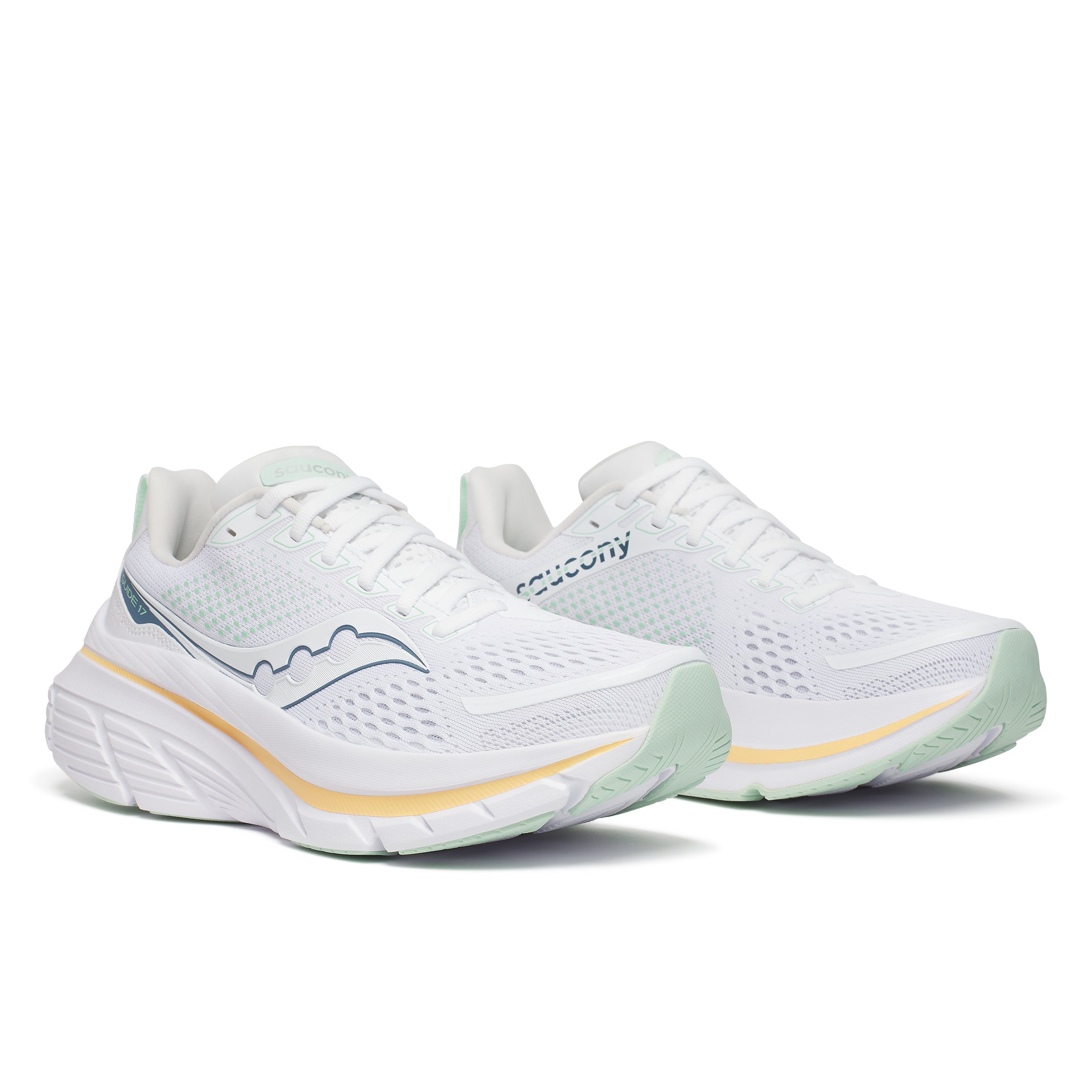 Saucony Guide 17, Laufschuhe, Damen, White/Peel