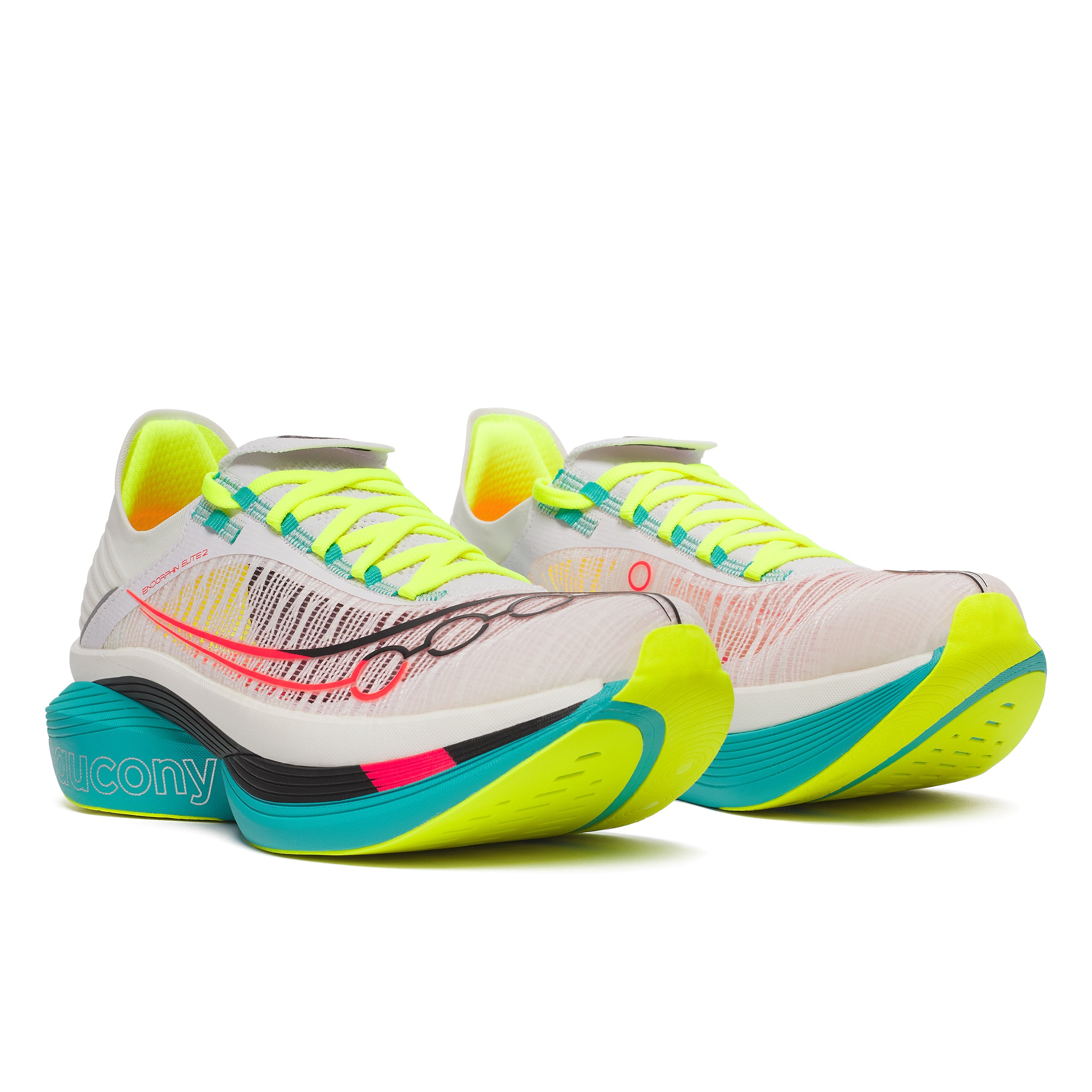 Saucony Endorphin Elite 2, Laufschuh, unisex, White/Mutant