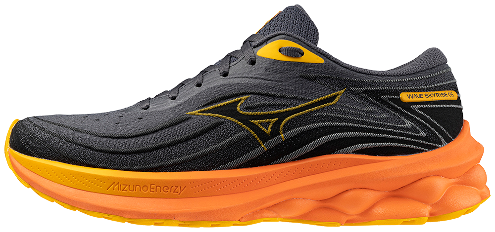 MIZUNO Wave Skyrise 5, Herren, Turbulence / Citrus / Nasturtium