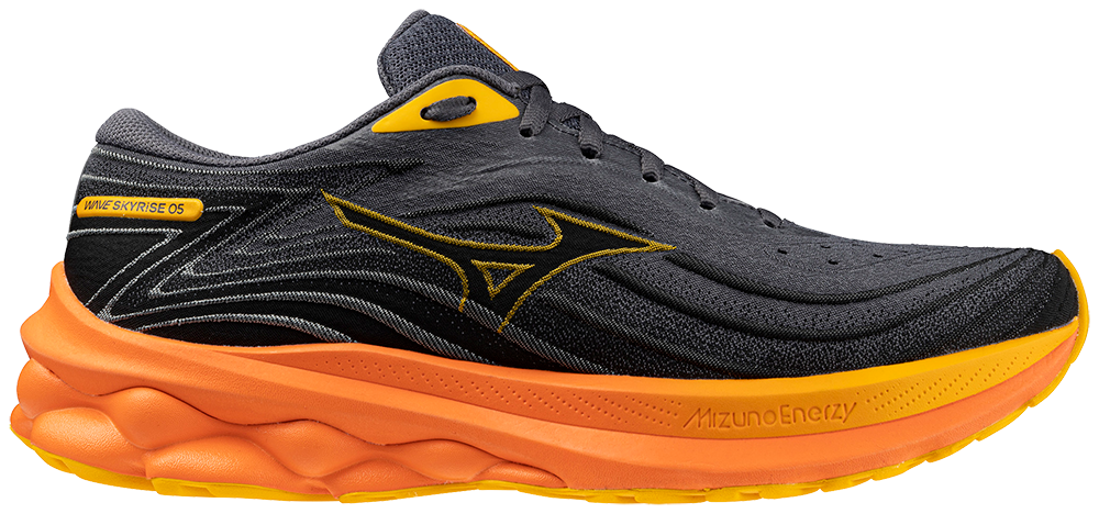 MIZUNO Wave Skyrise 5, Herren, Turbulence / Citrus / Nasturtium