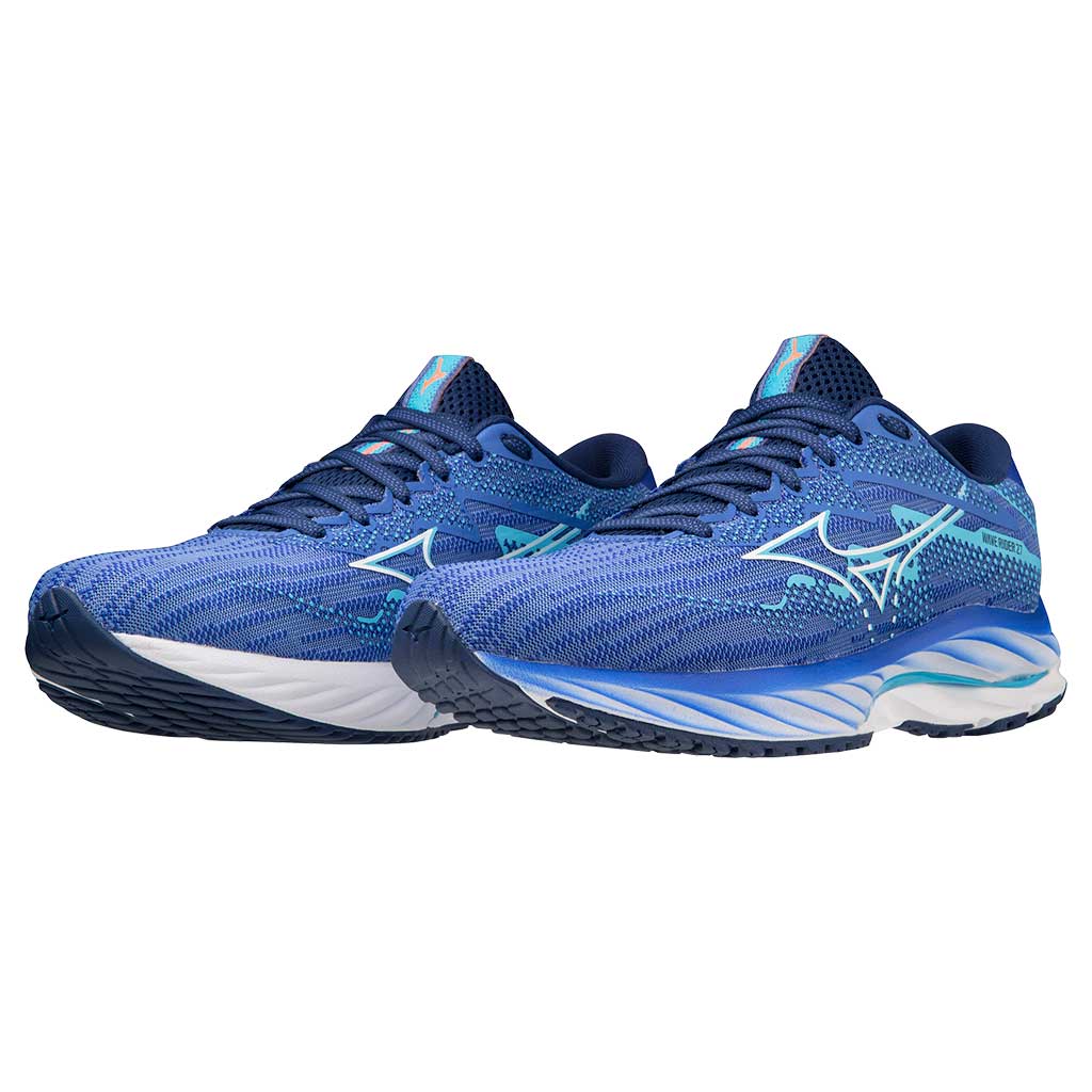 MIZUNO Wave Rider 27, Damen, Ultramarine/White/Aquarius