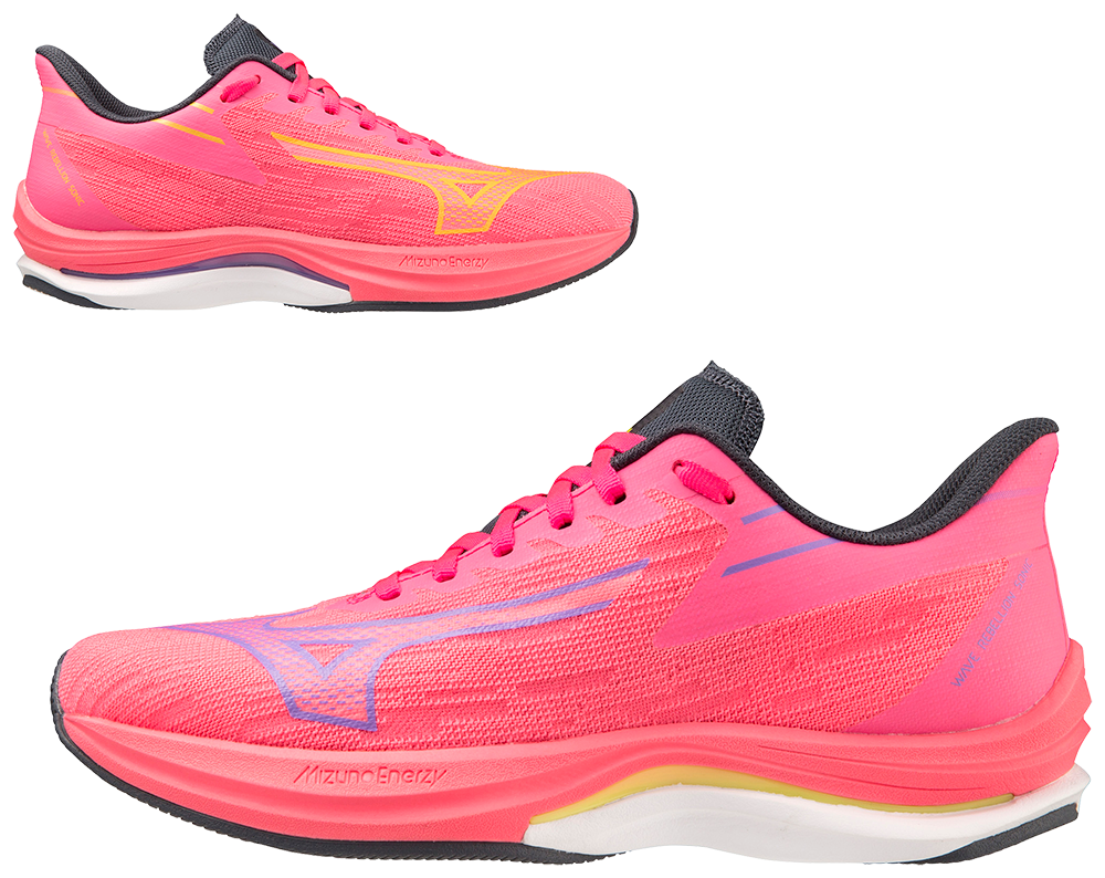 MIZUNO Wave Rebellion Sonic, Damen, H-VisPink/PPunch/OBlue