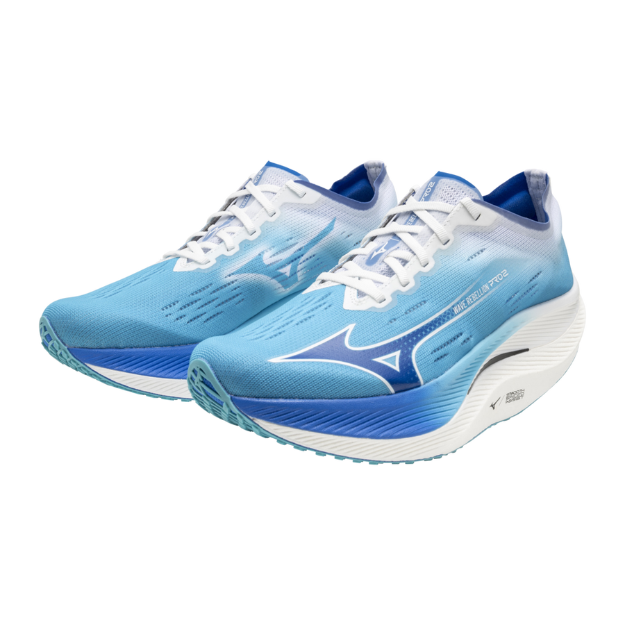 MIZUNO Wave Rebellion Pro 2, Laufschuh, Herren, River Blue/Mugen Blue/White