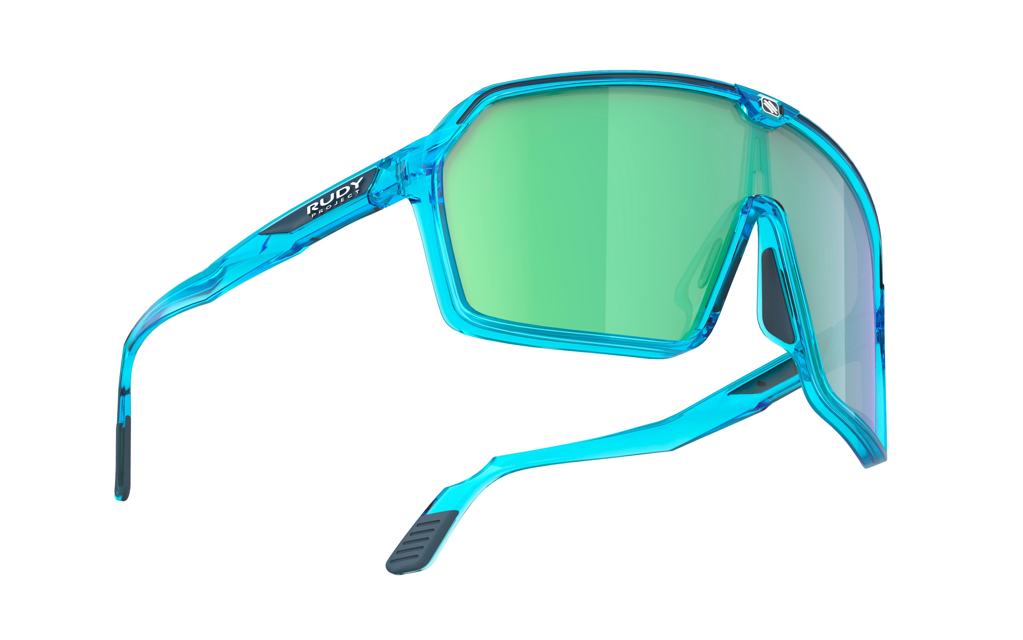 RUDY Project Sun.Spinshield Crystal Azur - Multilaser Green, Radbrille, Sportbrille, blau/grün