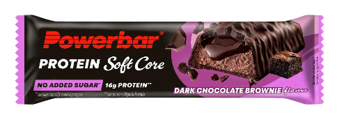 Ansicht Energieriegel dunkle Schokolade Brownie