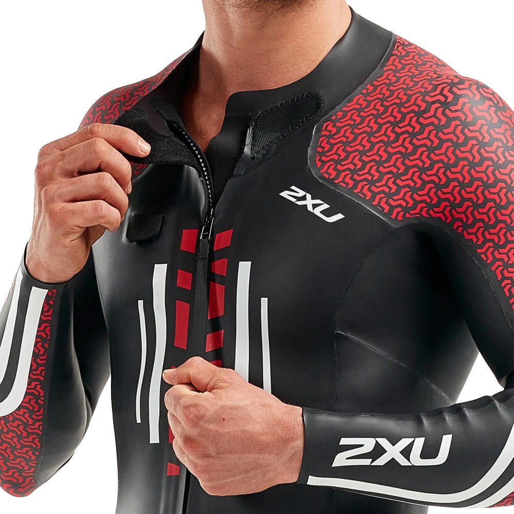 2XU SwimRun: Pro Wetsuit, Herren, schwarz/rot, 2023