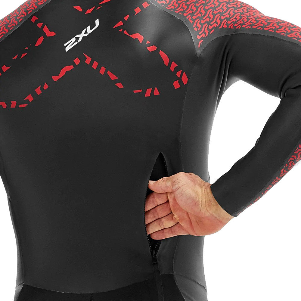 2XU SwimRun: Pro Wetsuit, Herren, schwarz/rot, 2023