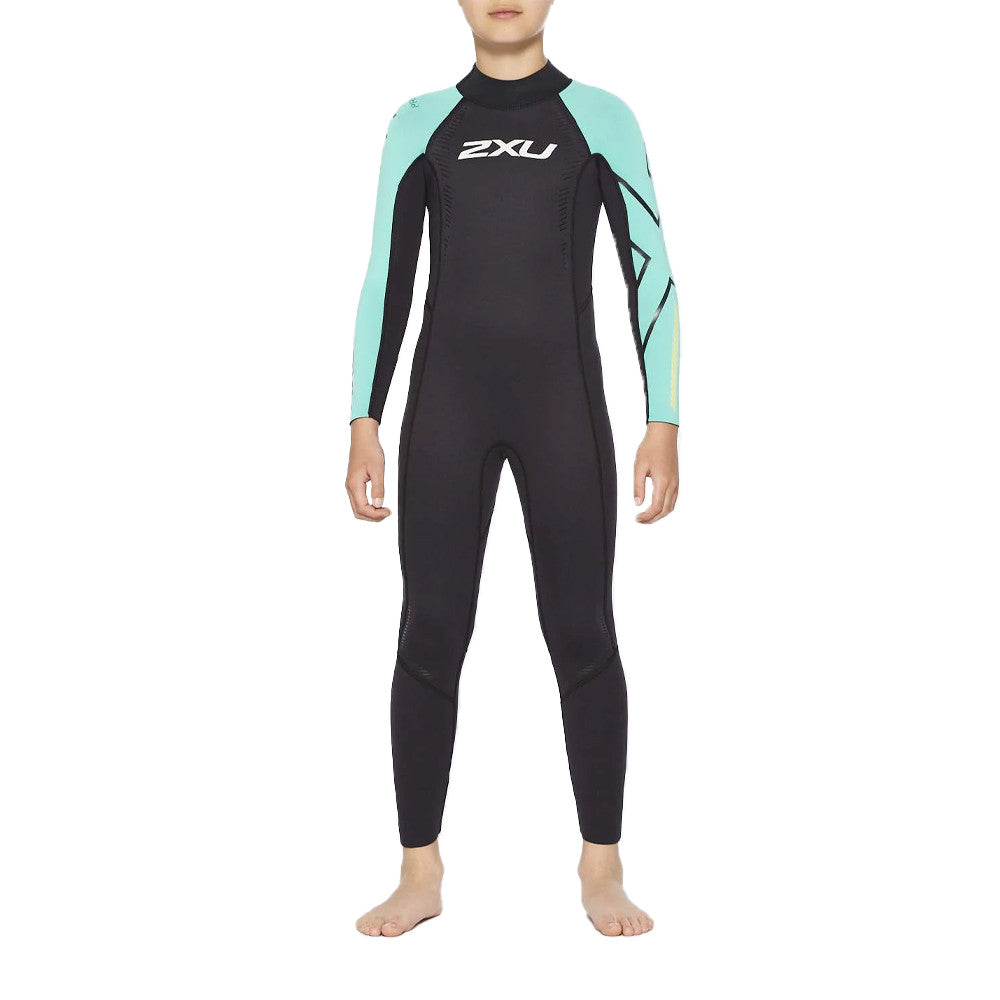 2XU Propel: Youth Wetsuit, Kinder, schwarz/türkies