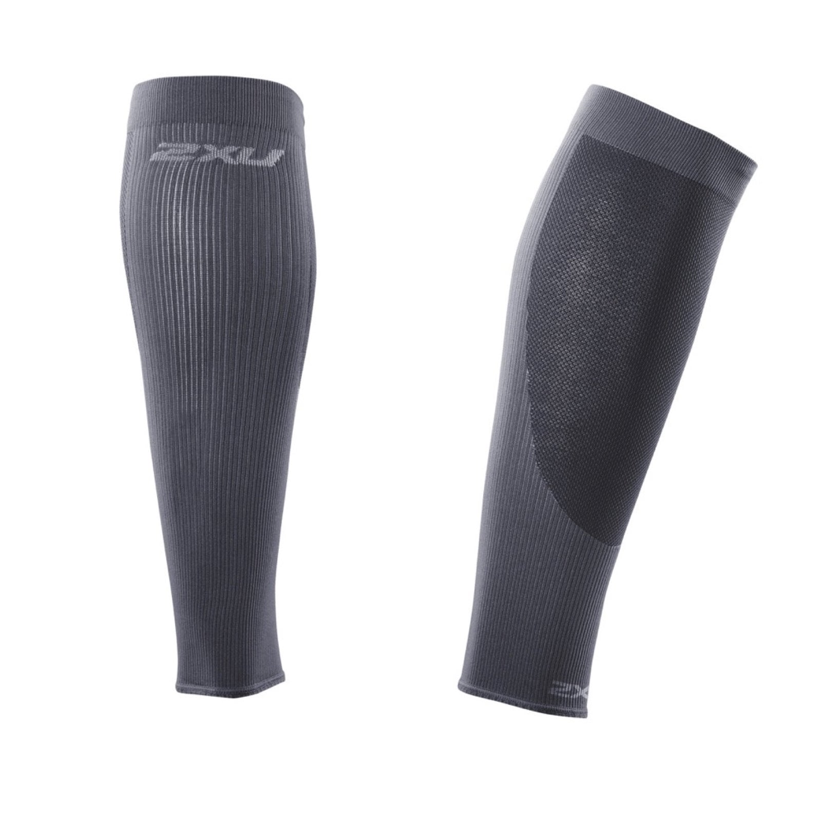 2XU Performance Run Calf Sleeve, hellschwarz