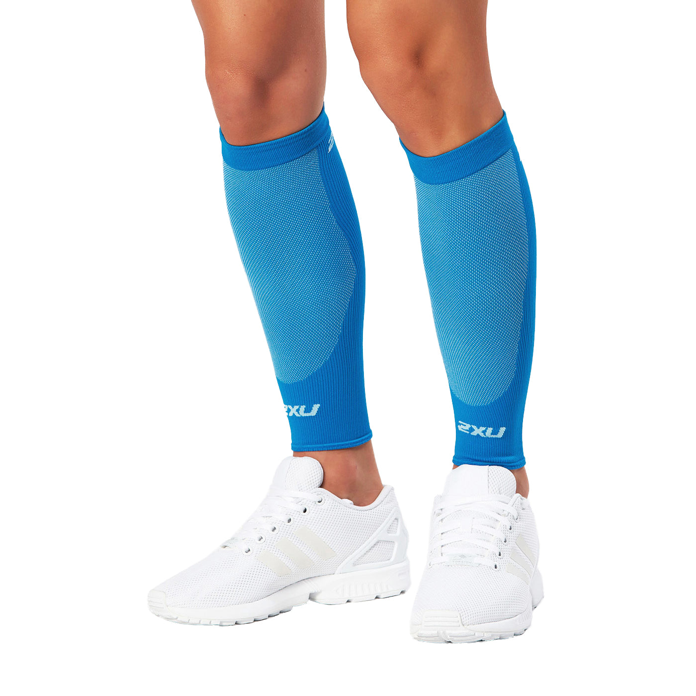 2XU Performance Run Calf Sleeve, blau