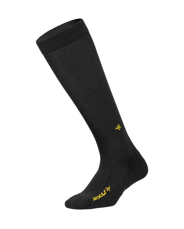 2XU Flight Compression Socks Ultra Light Cushion, Black