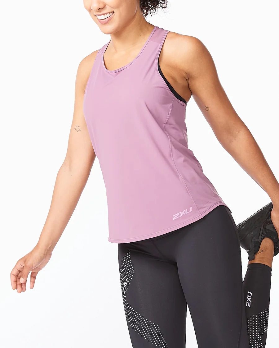 2XU Motion Mesh Tank, Laufshirt, Damen, Orchid Mist/Lavender Herb