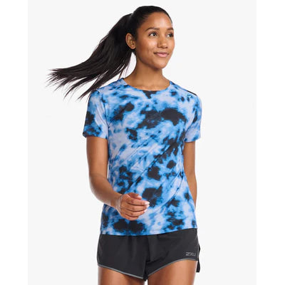 2XU Light Speed Tee, T-Shirt, Damen, Digital Dye/Mirage Reflective