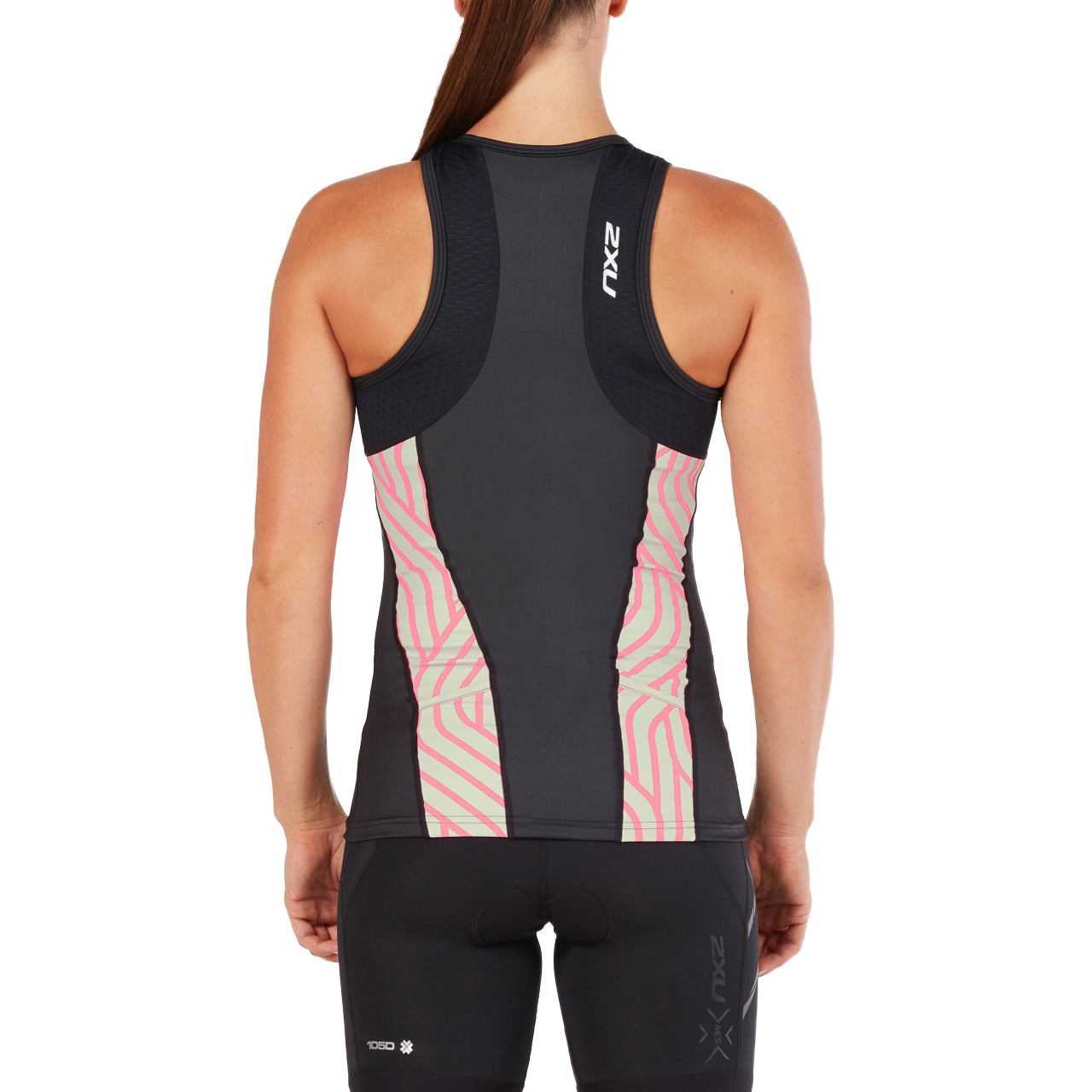 2XU Perform Tri Singlet, Damen, schwarz/mint