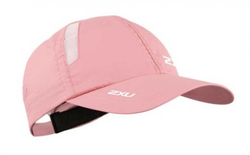 2XU Run Cap, Unisex, Kappe, Bossom/White