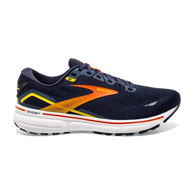 Brooks Ghost 15, Herren, Peacoat/Red/Yellow
