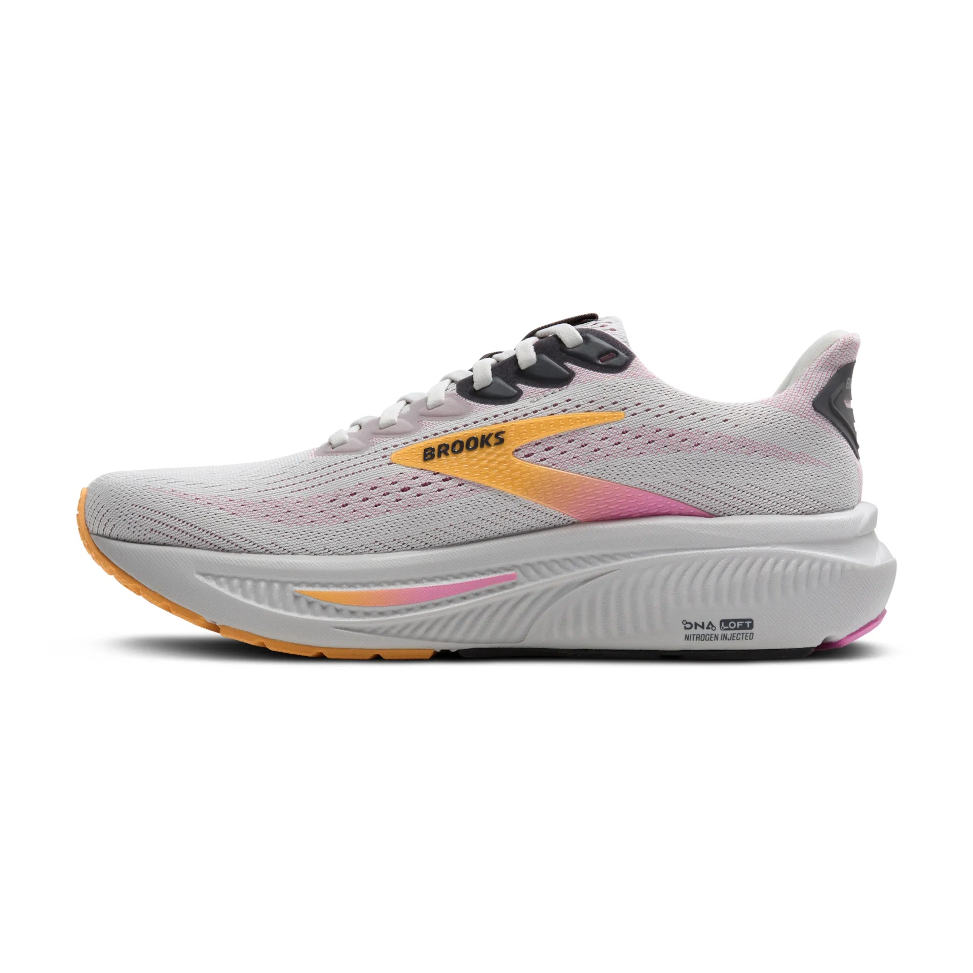 Brooks Ghost 17, Laufschuh, Damen, Oyster/Apricot/Pink