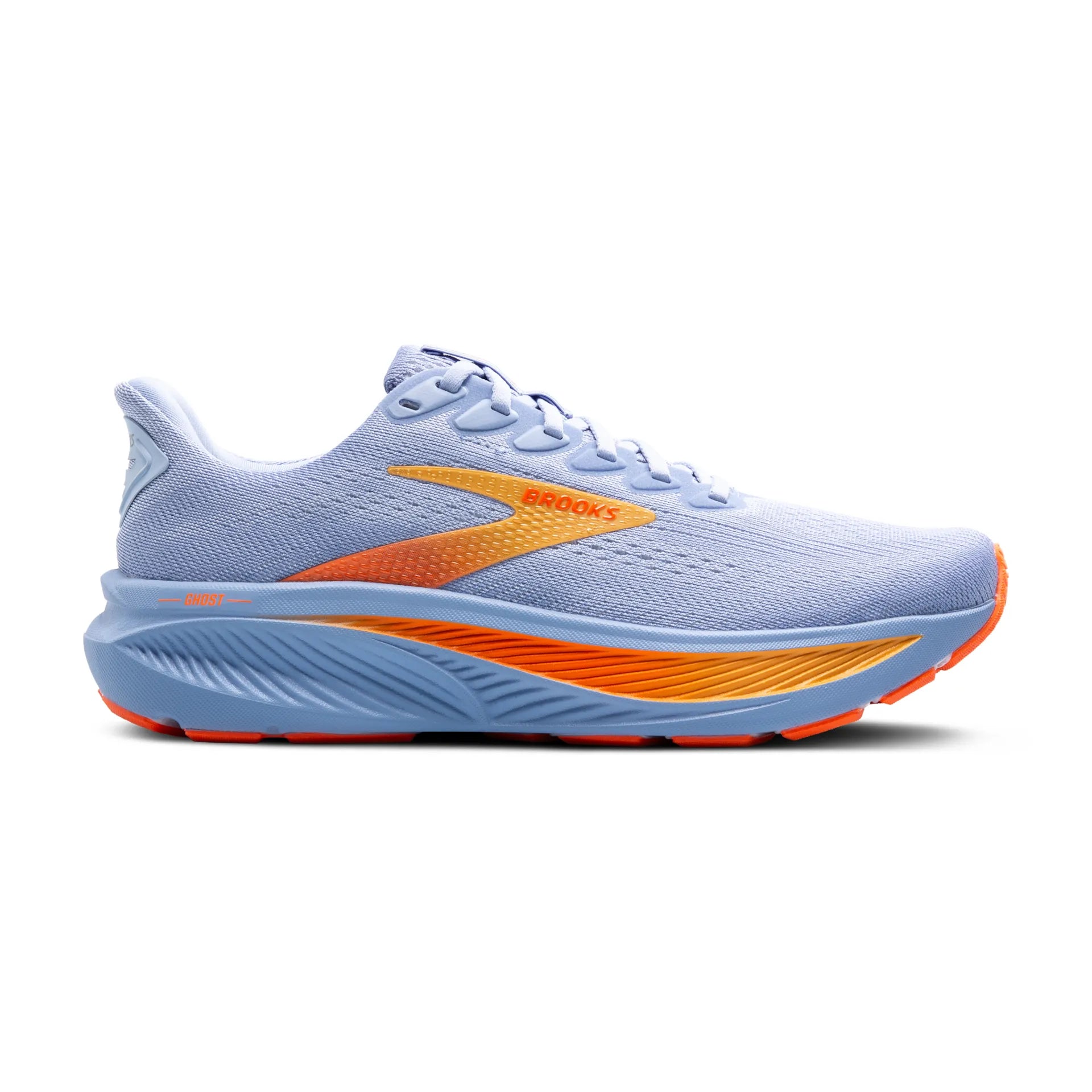 Brooks Ghost 17, Laufschuh, Damen, Blue Heron/White/Orange