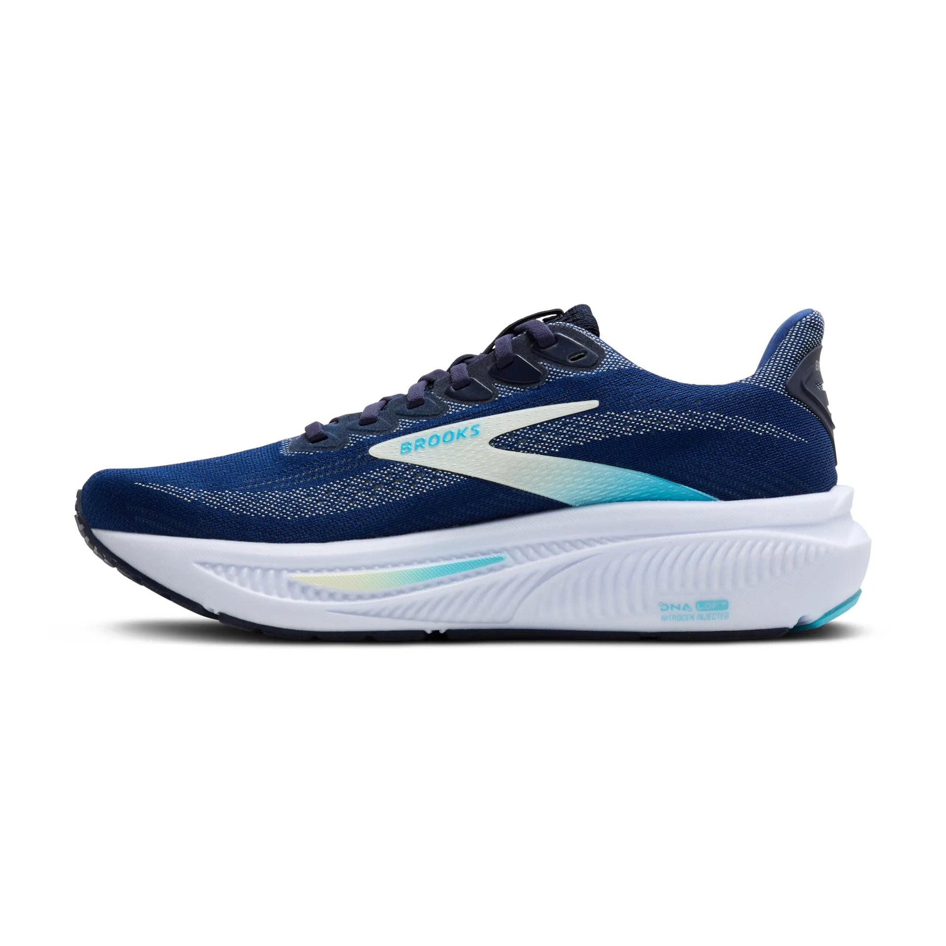 Brooks Ghost 17, Laufschuh, Damen, Navy/Green7Turquoise
