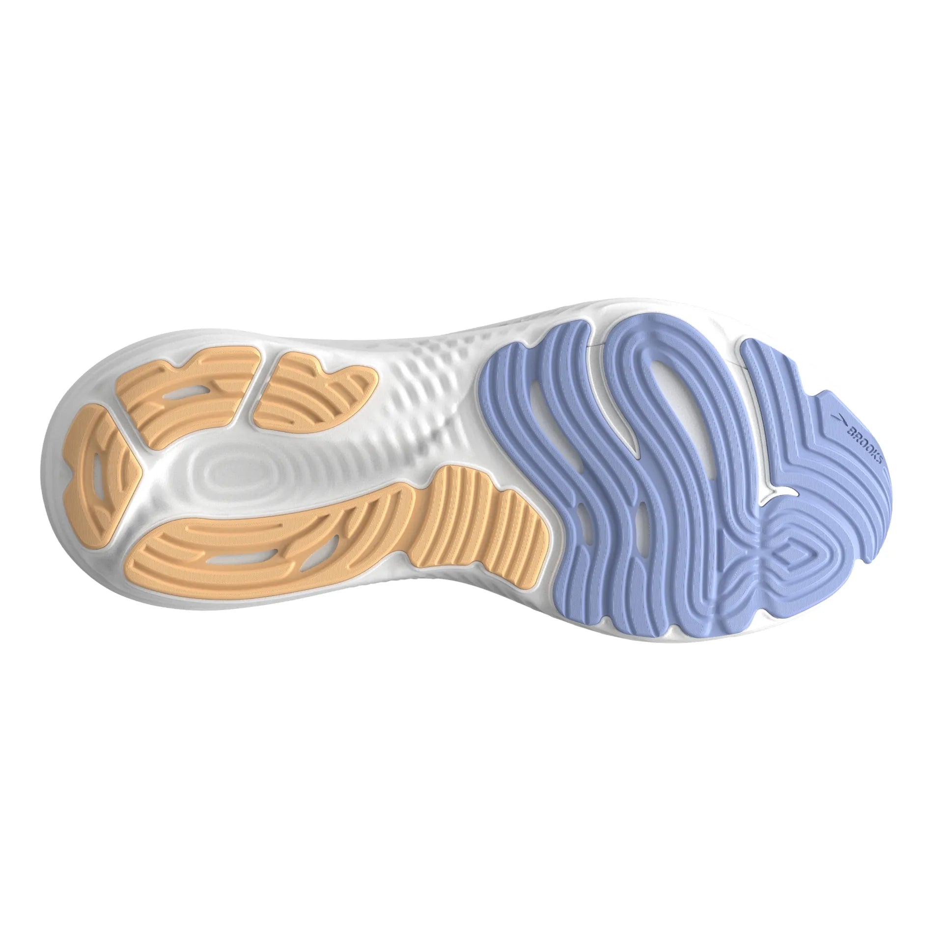 Brooks Glycerin 22, Laufschuh, Damen, White/blue Heron/Apricot
