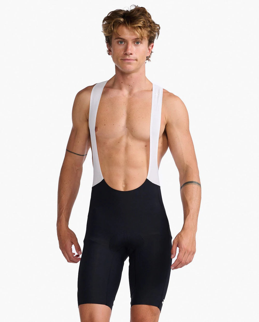 2XU Aero Bib Shorts, Rad-Trägerhose, Herren, schwarz/weiß