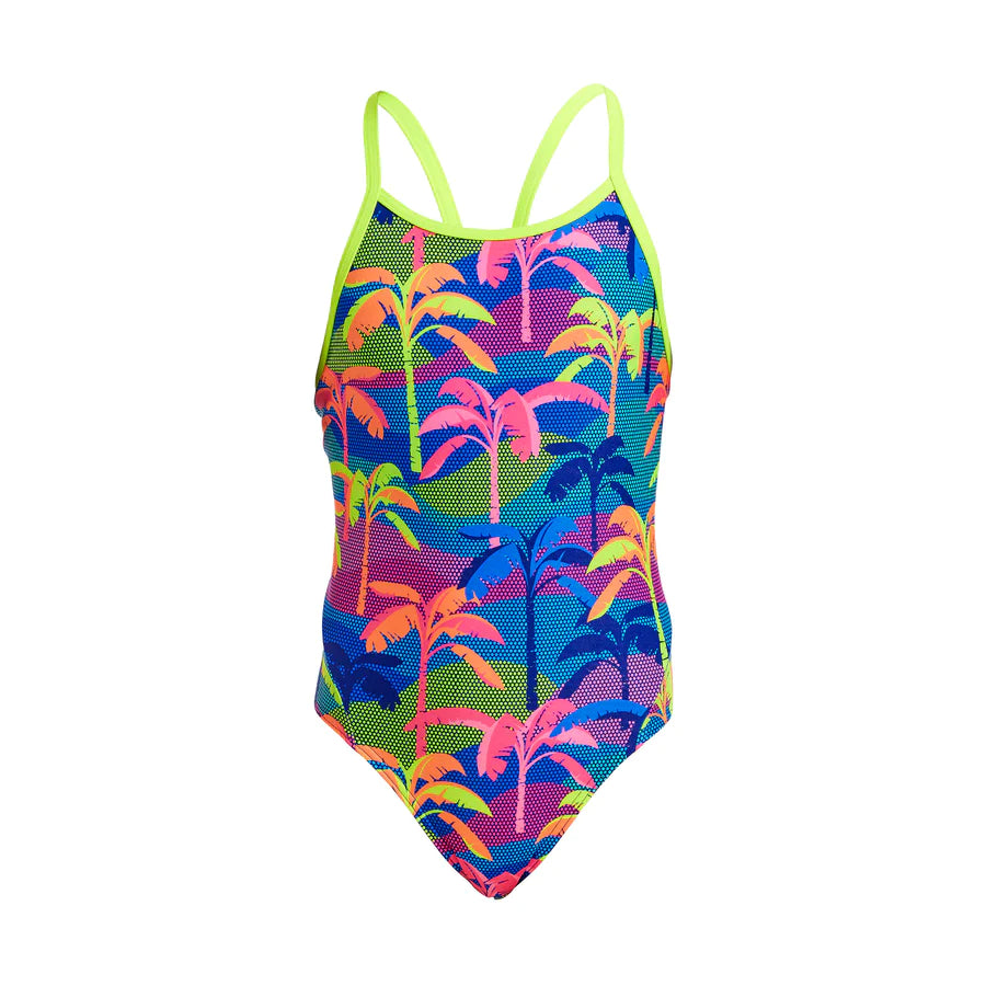 Way Funky Funkita, Eco Printed One Piece Palm A Lot, Badeanzug, Kinder