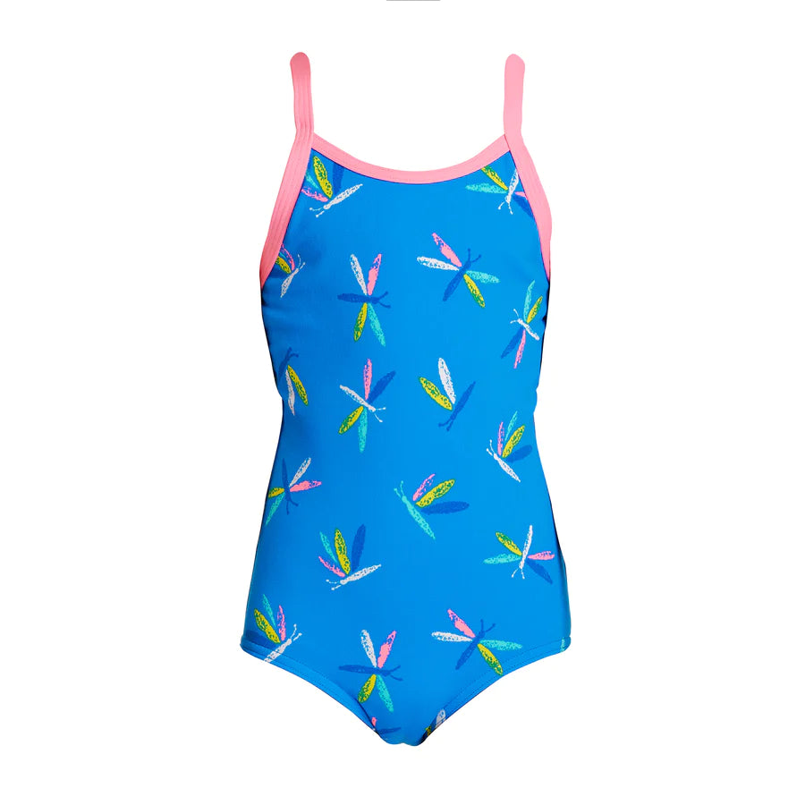 Way Funky Funkita, Printed One Piece Buzz Bird, Badeanzug, Kinder